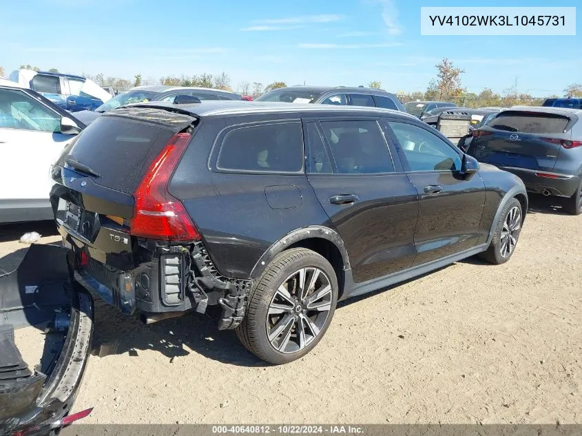 2020 Volvo V60 Cross Country T5 VIN: YV4102WK3L1045731 Lot: 40640812