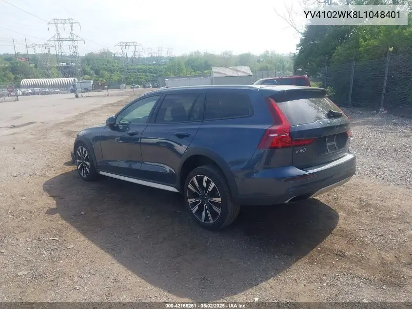 2020 Volvo V60 Cross Country T5 VIN: YV4102WK8L1048401 Lot: 42166261