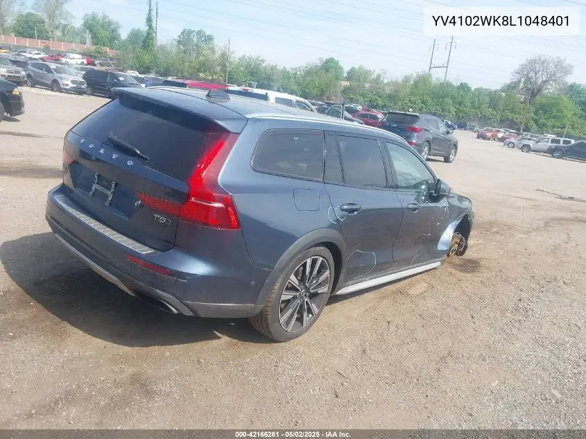 2020 Volvo V60 Cross Country T5 VIN: YV4102WK8L1048401 Lot: 42166261