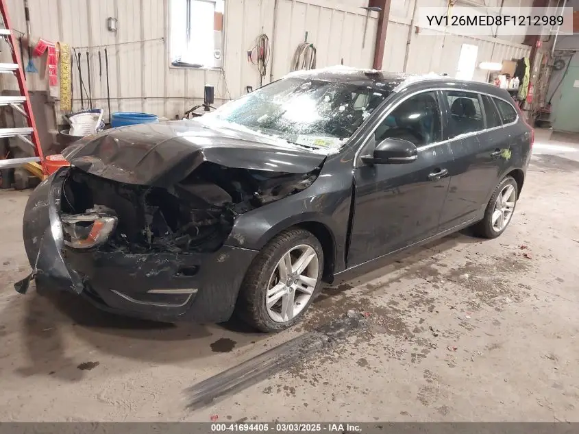 2015 Volvo V60 VIN: YV126MED8F1212989 Lot: 41694405