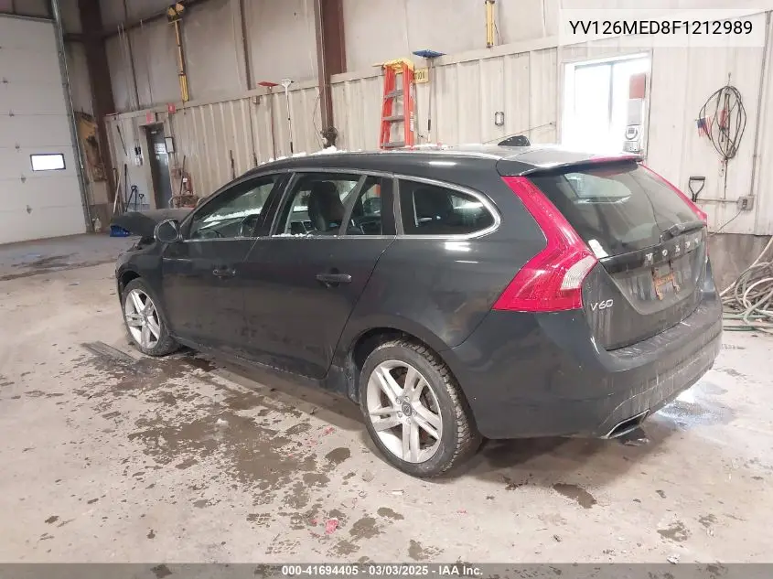 2015 Volvo V60 VIN: YV126MED8F1212989 Lot: 41694405