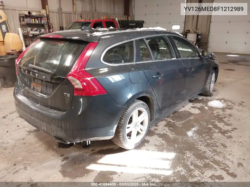 2015 Volvo V60 VIN: YV126MED8F1212989 Lot: 41694405