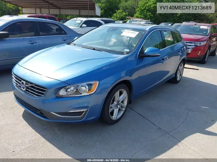 2015 Volvo V60 T5 Premier Plus VIN: YV140MECXF1213689 Lot: 42058088