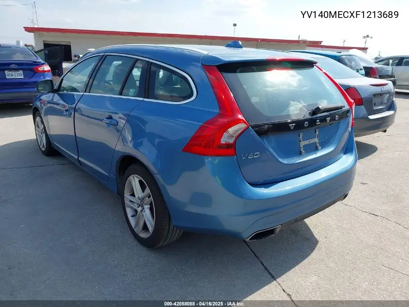 2015 Volvo V60 T5 Premier Plus VIN: YV140MECXF1213689 Lot: 42058088