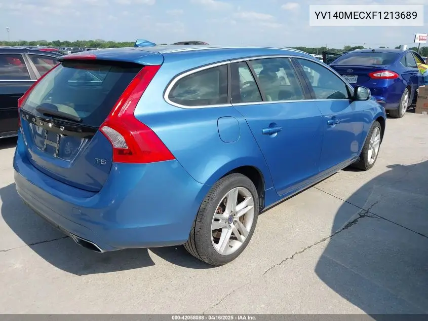 2015 Volvo V60 T5 Premier Plus VIN: YV140MECXF1213689 Lot: 42058088