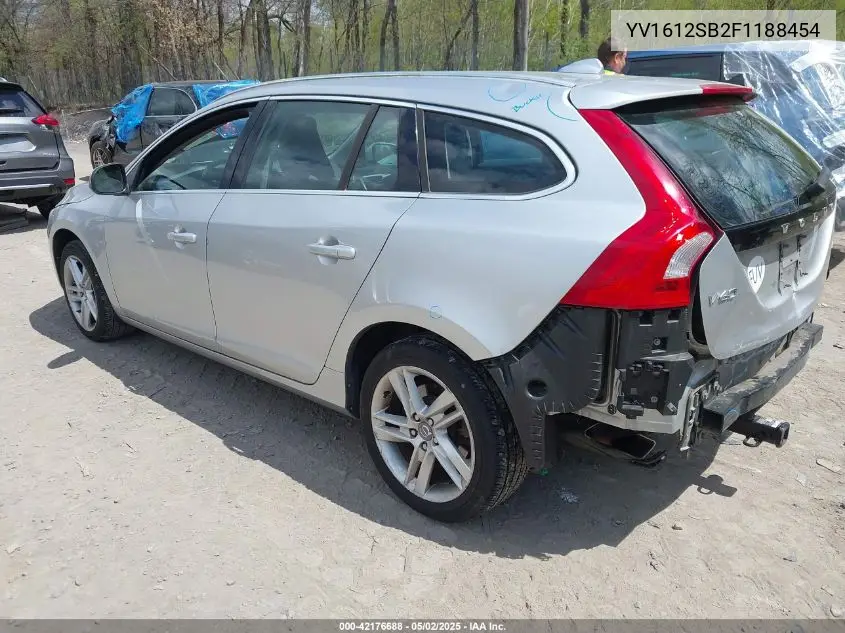 2015 Volvo V60 T5 Premier VIN: YV1612SB2F1188454 Lot: 42176688