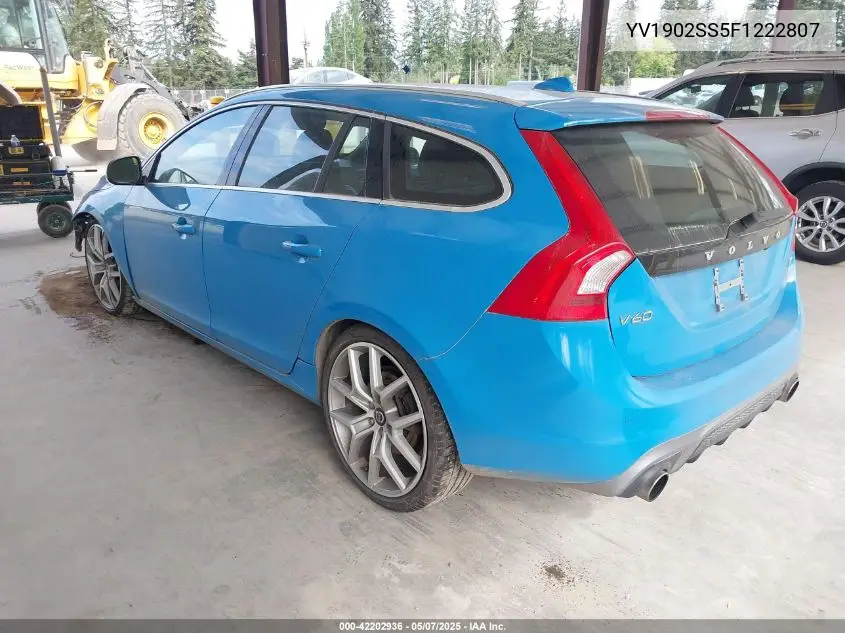 2015 Volvo V60 T6 R-Design Platinum VIN: YV1902SS5F1222807 Lot: 42202936