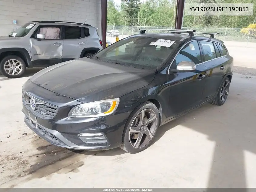 2015 Volvo V60 T6 R-Design Platinum VIN: YV1902SH9F1190853 Lot: 42237421