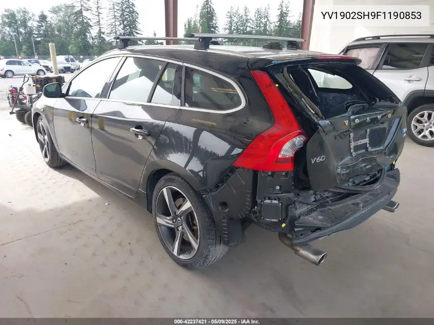 2015 Volvo V60 T6 R-Design Platinum VIN: YV1902SH9F1190853 Lot: 42237421