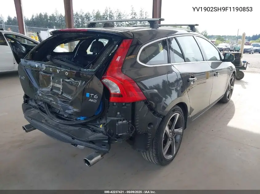 2015 Volvo V60 T6 R-Design Platinum VIN: YV1902SH9F1190853 Lot: 42237421