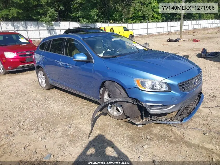 2015 Volvo V60 T5 Premier VIN: YV140MEKXF1271986 Lot: 42452328