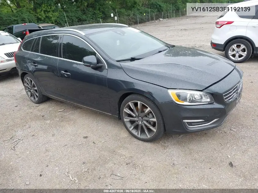 2015 Volvo V60 T5 Premier VIN: YV1612SB3F1192139 Lot: 42471036
