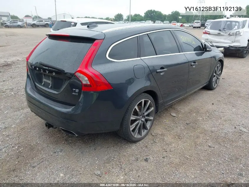 2015 Volvo V60 T5 Premier VIN: YV1612SB3F1192139 Lot: 42471036
