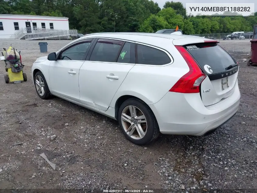 2015 Volvo V60 T5 Premier VIN: YV140MEB8F1188282 Lot: 42507317