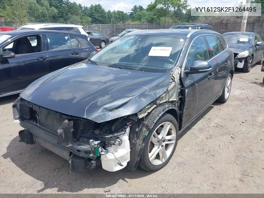 2015 Volvo V60 T5 Premier VIN: YV1612SK2F1264495 Lot: 42738063