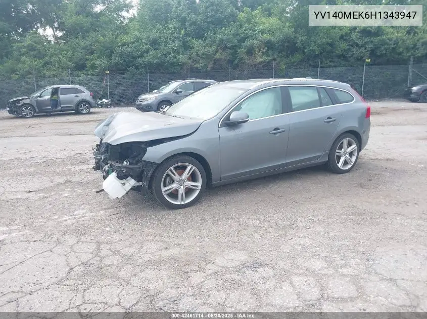 2017 Volvo V60 T5 Premier VIN: YV140MEK6H1343947 Lot: 42461714