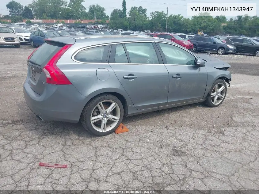 2017 Volvo V60 T5 Premier VIN: YV140MEK6H1343947 Lot: 42461714