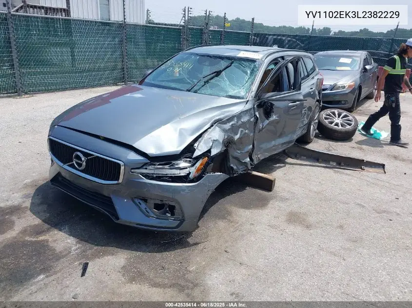 2020 Volvo V60 T5 Momentum VIN: YV1102EK3L2382229 Lot: 42535414