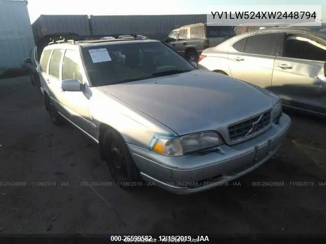 1998 Volvo V70 R VIN: YV1LW524XW2448794 Lot: 26599582
