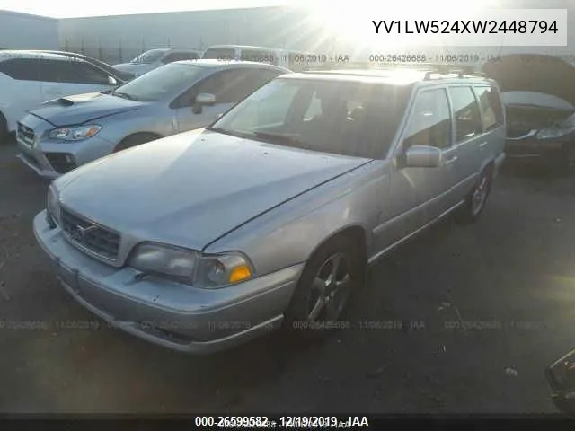 1998 Volvo V70 R VIN: YV1LW524XW2448794 Lot: 26599582