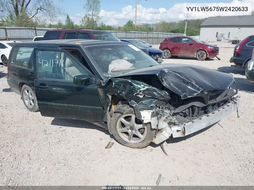 1998 Volvo V70 Glt VIN: YV1LW5675W2420633 Lot: 42117111