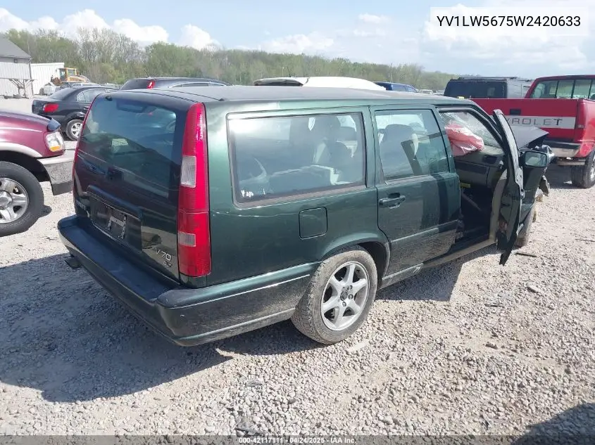 1998 Volvo V70 Glt VIN: YV1LW5675W2420633 Lot: 42117111