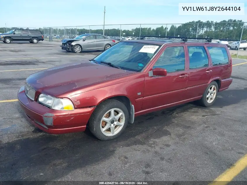 2000 Volvo V70 Se VIN: YV1LW61J8Y2644104 Lot: 42542714