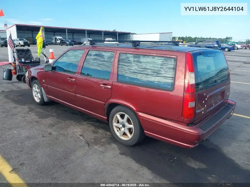 2000 Volvo V70 Se VIN: YV1LW61J8Y2644104 Lot: 42542714