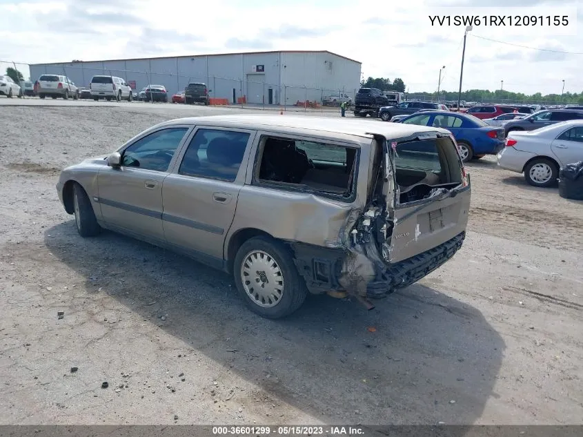 2001 Volvo V70 2.4 A/2.4 A Sr/2.4 M/2.4 M Sr (Discontinued) VIN: YV1SW61RX12091155 Lot: 36601299