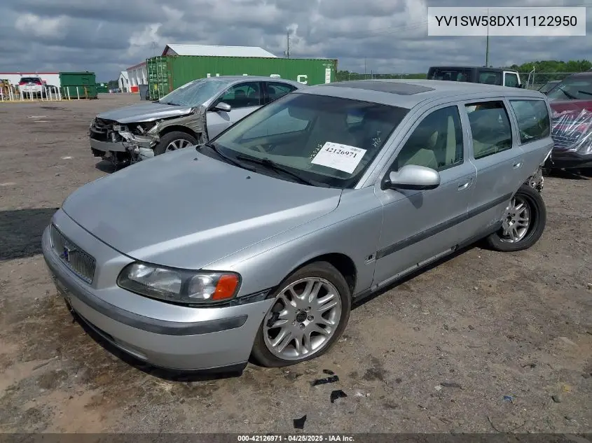 2001 Volvo V70 2.4T VIN: YV1SW58DX11122950 Lot: 42126971