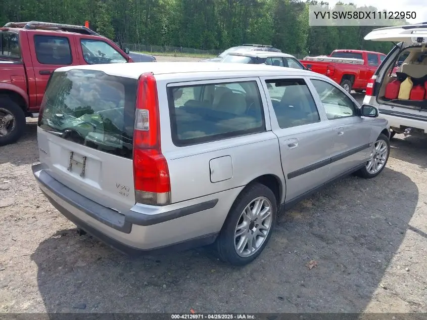 2001 Volvo V70 2.4T VIN: YV1SW58DX11122950 Lot: 42126971