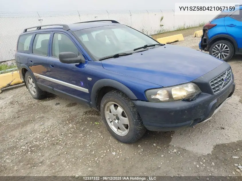 2002 Volvo V70 Xc VIN: YV1SZ58D421067159 Lot: 12337332