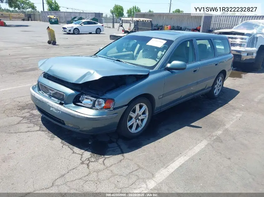2002 Volvo V70 2.4 VIN: YV1SW61R322232827 Lot: 42302988