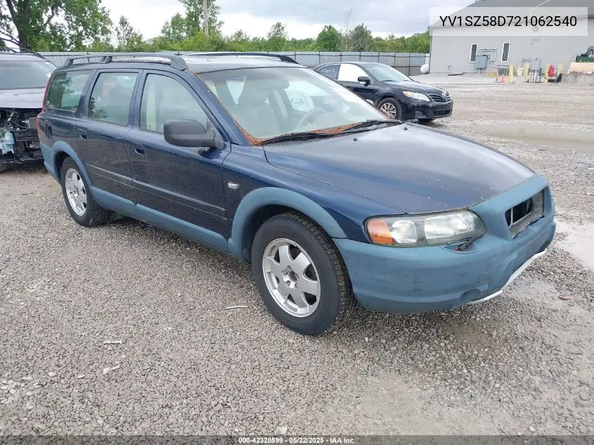 2002 Volvo V70 Xc VIN: YV1SZ58D721062540 Lot: 42328599