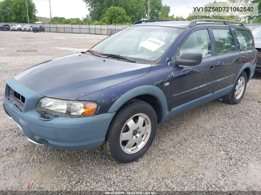 2002 Volvo V70 Xc VIN: YV1SZ58D721062540 Lot: 42328599