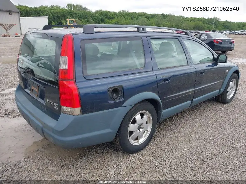 2002 Volvo V70 Xc VIN: YV1SZ58D721062540 Lot: 42328599