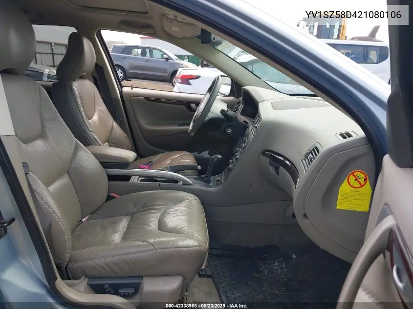 2002 Volvo V70 Xc VIN: YV1SZ58D421080106 Lot: 42338965