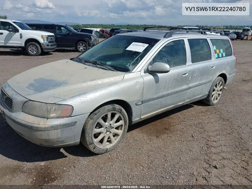 2002 Volvo V70 2.4 VIN: YV1SW61RX22240780 Lot: 42401978