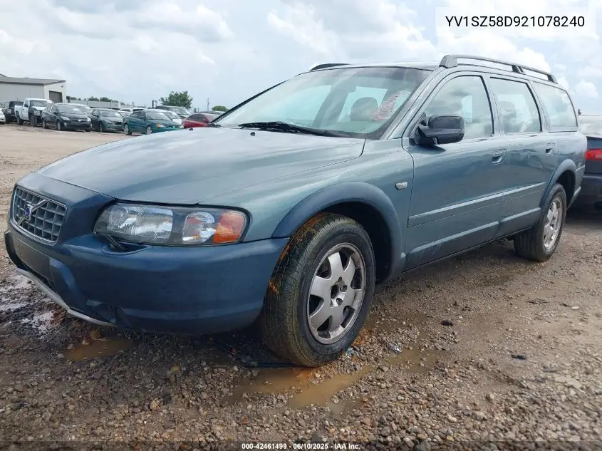 2002 Volvo V70 Xc VIN: YV1SZ58D921078240 Lot: 42461499