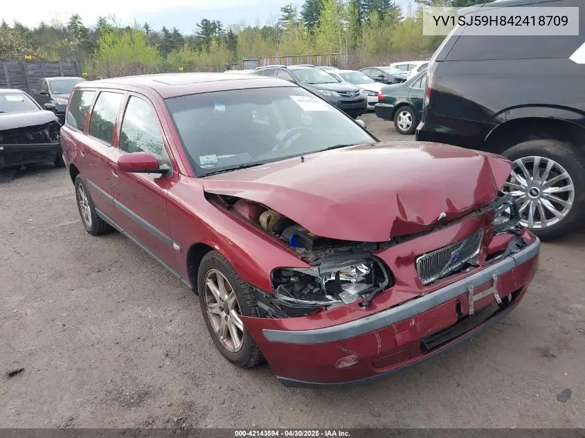 2004 Volvo V70 2.5T Awd VIN: YV1SJ59H842418709 Lot: 42143594