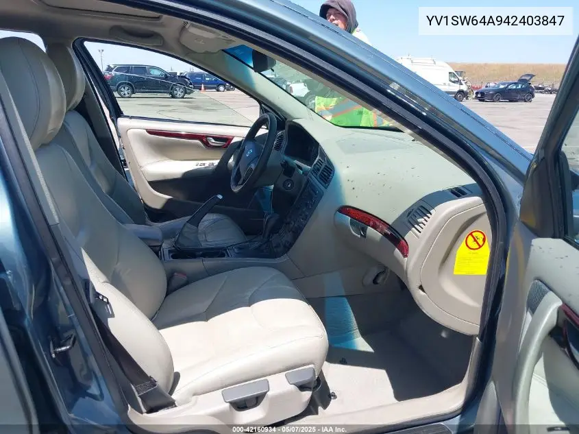 2004 Volvo V70 2.4 VIN: YV1SW64A942403847 Lot: 42160934