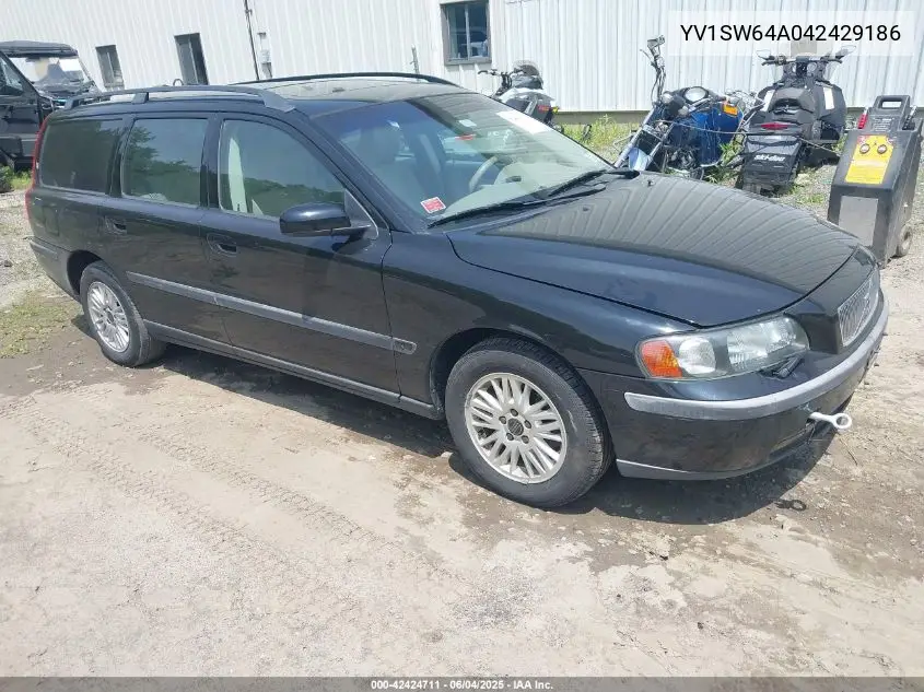 2004 Volvo V70 2.4 VIN: YV1SW64A042429186 Lot: 42424711