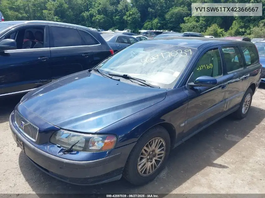 2004 Volvo V70 2.4 VIN: YV1SW61TX42366667 Lot: 42597039