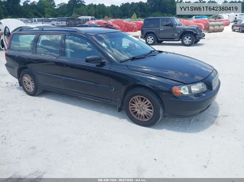 2004 Volvo V70 2.4 VIN: YV1SW61T642380419 Lot: 42611834