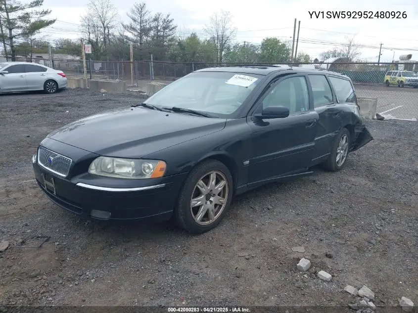 2005 Volvo V70 2.5T VIN: YV1SW592952480926 Lot: 42080283