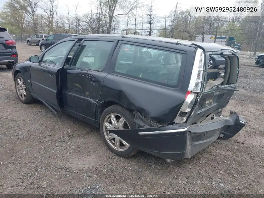 2005 Volvo V70 2.5T VIN: YV1SW592952480926 Lot: 42080283
