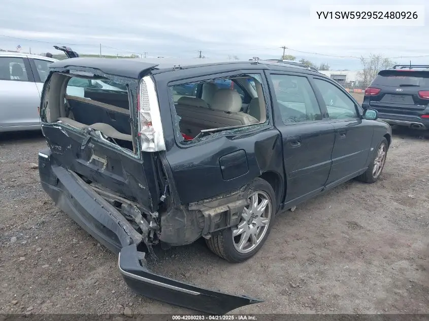 2005 Volvo V70 2.5T VIN: YV1SW592952480926 Lot: 42080283