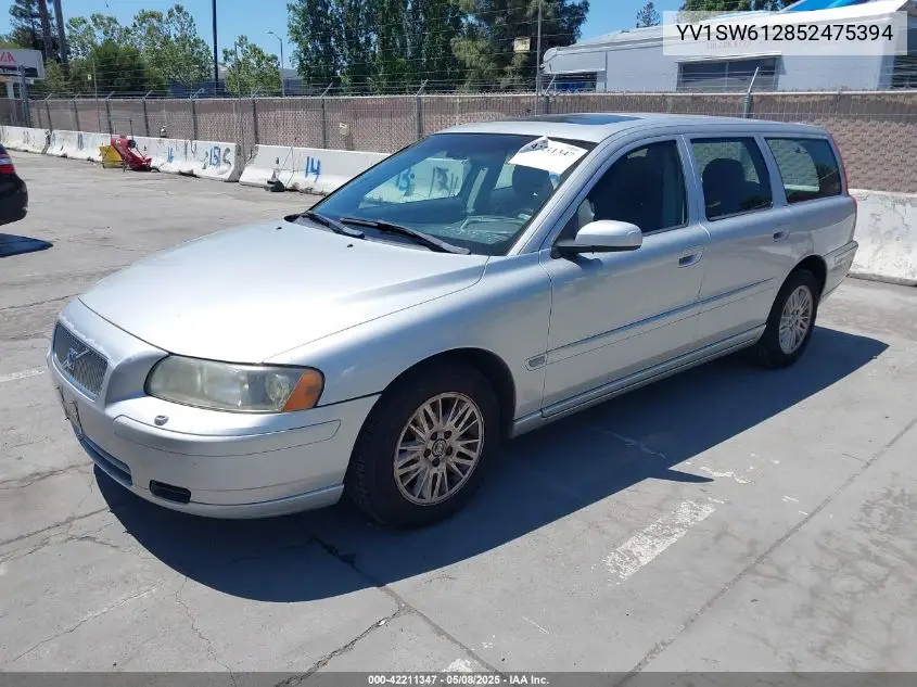 2005 Volvo V70 2.4 VIN: YV1SW612852475394 Lot: 42211347