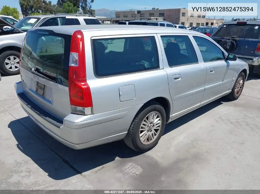 2005 Volvo V70 2.4 VIN: YV1SW612852475394 Lot: 42211347
