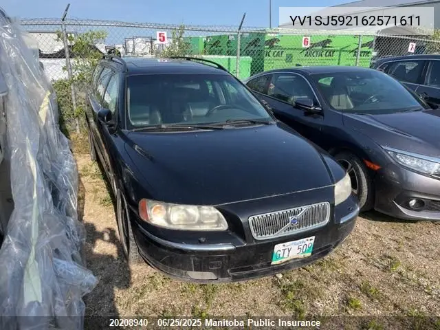 2006 Volvo V70 2.5T VIN: YV1SJ592162571611 Lot: 20208940